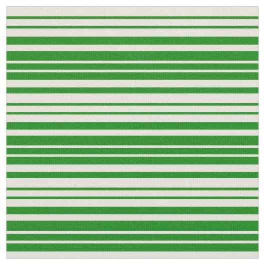Beige und grüne Linde/Streifenmuster Stoff (Nahaufnahme)