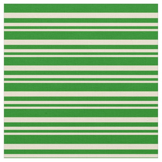 Beige und grüne Linien Stoff (Nahaufnahme)