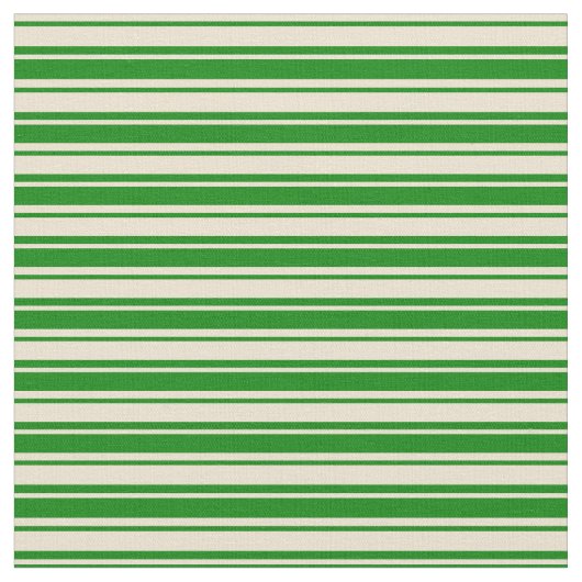 Beige und grüne Streifen Stoff (Nahaufnahme)