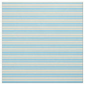 Beige und himmelblaue Streifen Stoff (Muster)