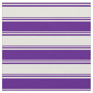 Beige und Indigo-Muster Stoff