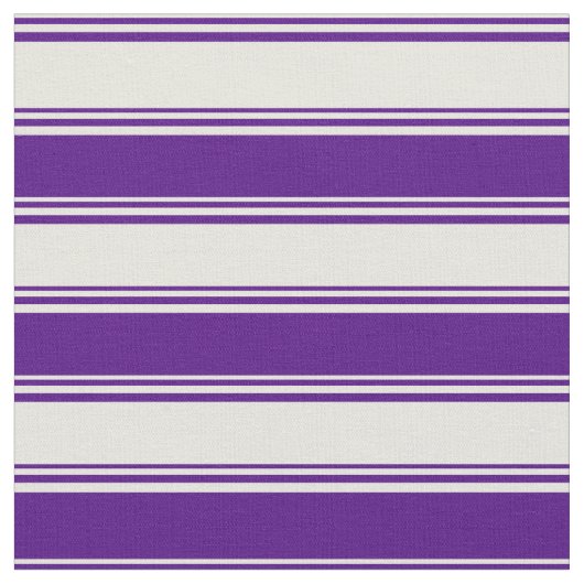 Beige und Indigo-Muster Stoff (Nahaufnahme)