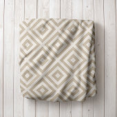 Beige und Ivory Diamond Sherpa Blanket Sherpadecke