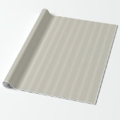 Beige- und Mandelstreifen Geschenkpapier (Ungerollt)