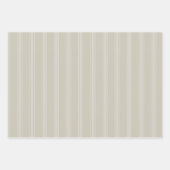 Beige- und Mandelstreifen Geschenkpapier Set (Vorderseite 2)