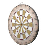 Beige und Maroon Dartboard Dartscheibe (Vorderseite rechts)