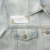 Beige- und Minzmarke Namensschild (Beispiel)