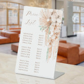 Beige- und Minzpreisschild Sockelschild