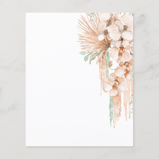 Beige- und Minztee-Flyer Flyer (Hinten)