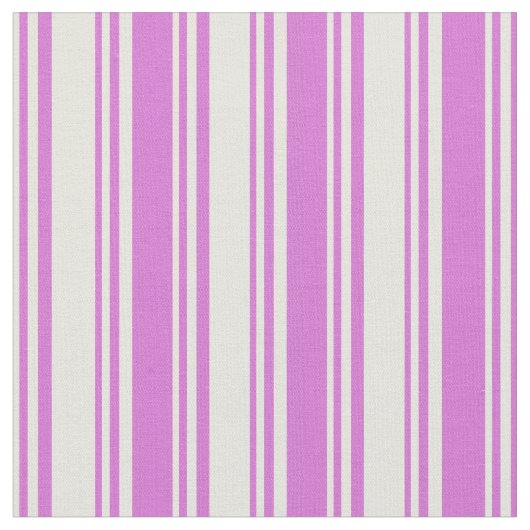 Beige und Orchid-Linienmuster Stoff (Nahaufnahme)