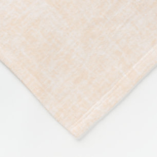 Beige- und pfirsichfarbene Textur mit Weiß. Fleecedecke