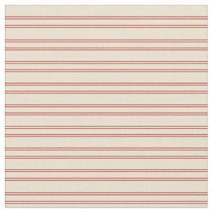 Beige und rote Muster der Streifen Stoff