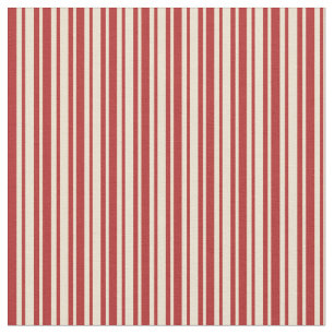 Beige und rote Streifen/Linienmuster Stoff