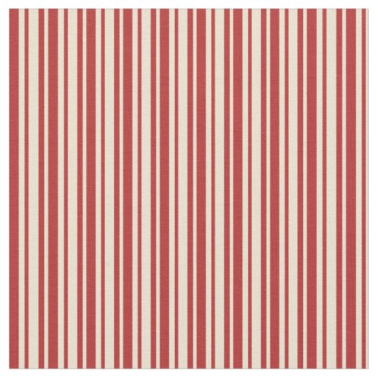 Beige und rote Streifen/Linienmuster Stoff (Nahaufnahme)