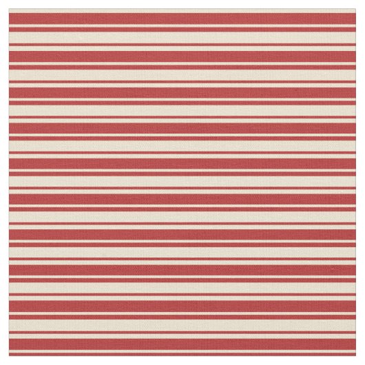 Beige und rote Streifen/Linke Muster Stoff (Nahaufnahme)