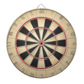 Beige und rote Tafel Dartscheibe (vorne)