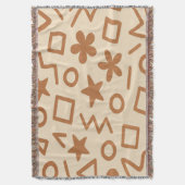 Beige und rötliche Keule Decke (Vorderseite Vertikal)