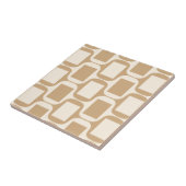 Beige und Sand farbige Rechtecke und Kurven Fliese (Seite)