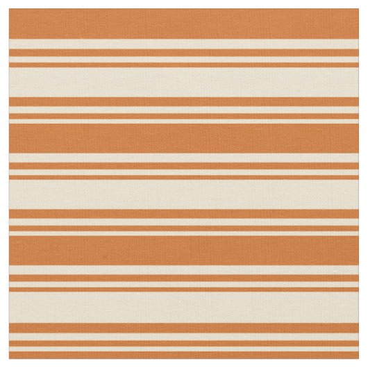 Beige und Schokoladenmuster Stoff (Nahaufnahme)
