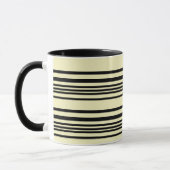 Beige- und Schwarz gestreifter Becher — Ruhig, Chi Tasse (Links)
