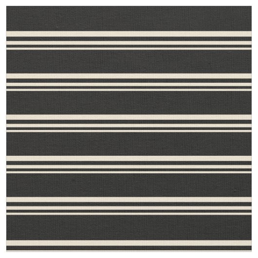 Beige und Schwarz-Linse-Muster Stoff (Nahaufnahme)