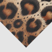 Beige und schwarze Leoparden Fur Animal Print Spot Seidenpapier (Ausschnitt)