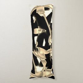 Beige und schwarze Schrotte, zerstörtes Band auf k Seitenschläferkissen