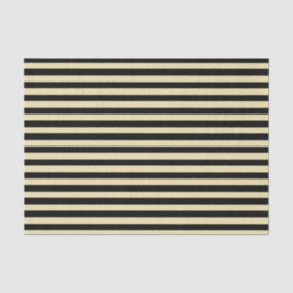 Beige und schwarze Streifen Seidenpapier