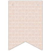 beige und weiß karierte Muster auf weißem Bach Wimpelkette (Zweite Fahne)