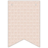 beige und weiß karierte Muster auf weißem Bach Wimpelkette (Erste Fahne)