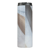 Beige und weiße Oberfläche Thermosbecher (Rückseite)