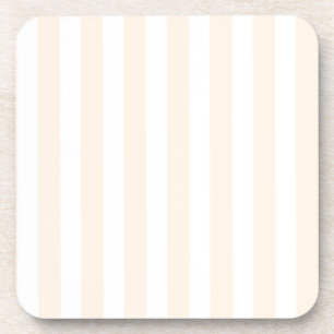 Beige und weiße Süßwaren Getränkeuntersetzer