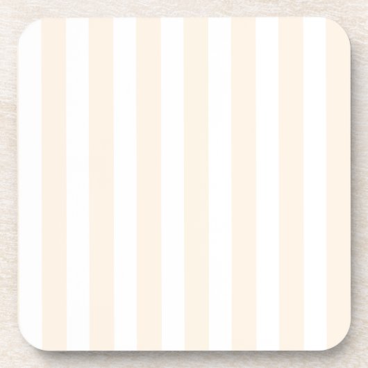 Beige und weiße Süßwaren Getränkeuntersetzer (Vorderseite)
