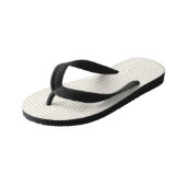 Beige und weißer Ticking-Streifen Kinderbadesandalen (Schrägansicht)