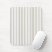 Beige und weißer Ticking-Streifen Mousepad (Mit Mouse)