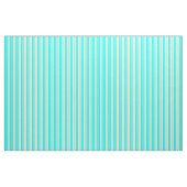 Beige und zyanfarbene Streifen Stoff (Fat Quarter (45,7 x 55,9 cm))
