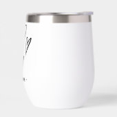 Beige Valentine's Day Thermal Wine Tumbler (Links)