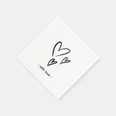 Beige Valentinstag Napkins Serviette (Ecke)