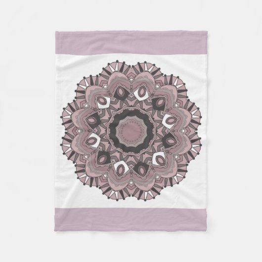 Beige Verzierung Fleecedecke (Vorderseite)