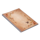 Beige Vintag Lilies Notizblock (Rechte Seite)