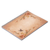 Beige Vintag Lilies Notizblock (Linke Seite)