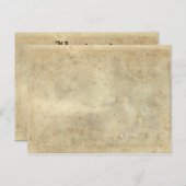 Beige Vintage Papierpostkarte Postkarte (Vorne/Hinten)