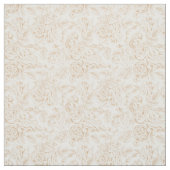 Beige Vintage Rose Blume Muster Stoff (Muster)