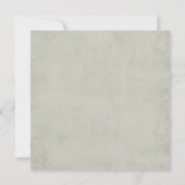 Beige Vintage Swirl-Hochzeit Einladung (Rückseite)