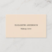 Beige Visitenkarte (Vorderseite)