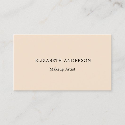 Beige Visitenkarte (Vorderseite)