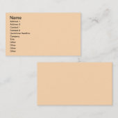 Beige Visitenkarte (Vorne/Hinten)