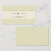 Beige Visitenkarte (Vorne/Hinten)