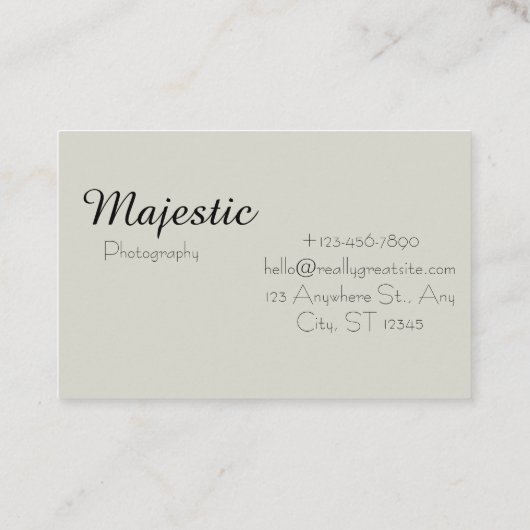 Beige Visitenkarten Visitenkarte (Rückseite)