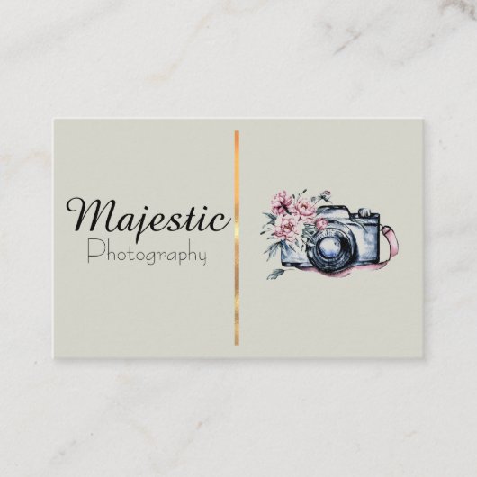 Beige Visitenkarten Visitenkarte (Vorderseite)